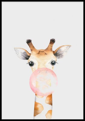 giraffposter giraffaffisch barnposter barnaffisch inred barnrummet